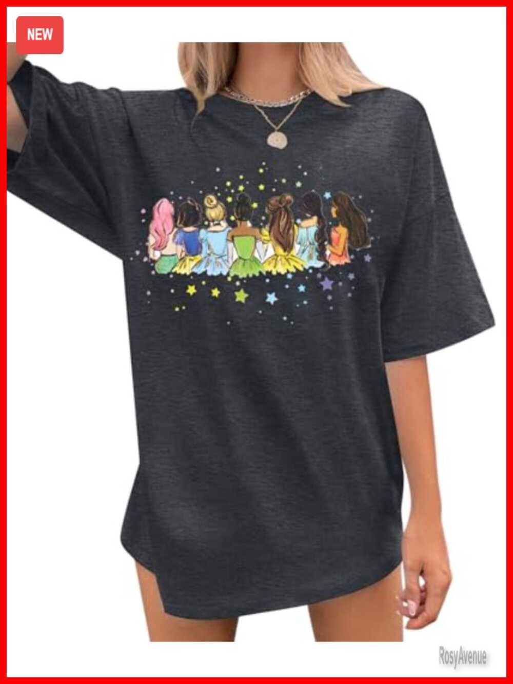 Women's Magical Castle Graphic Tee Soft Cotton Blend